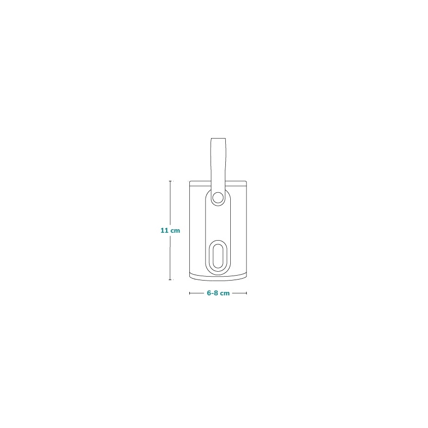 Lionelo - Oplaadbare flesverwarmer THERMUP GO 18W/5V Grijs Zilver