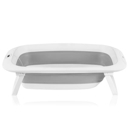 Lionelo - Opvouwbaar babybad met thermometer BABY BUBBLE 2x LR44 Grey Dove