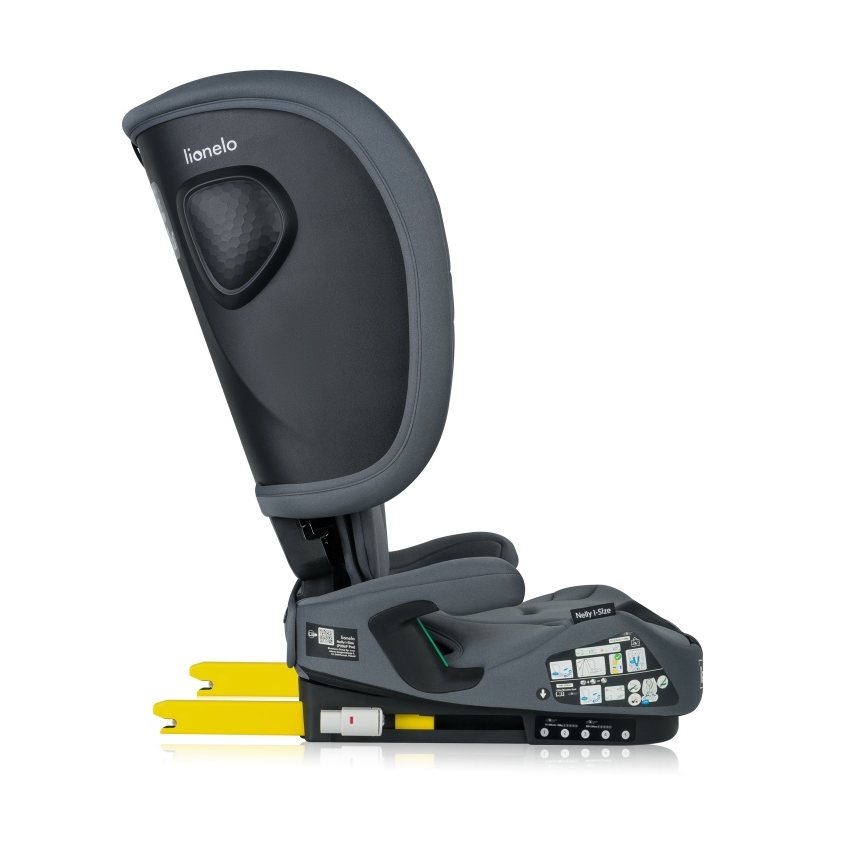 Lionelo - Opvouwbare autostoel NELLY i-Size 76-150 cm Grijs Grafiet