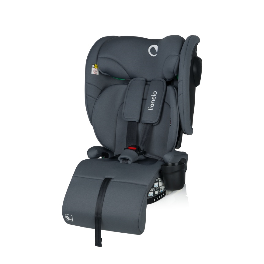 Lionelo - Opvouwbare autostoel NELLY i-Size 76-150 cm Grijs Grafiet