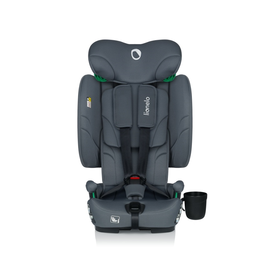 Lionelo - Opvouwbare autostoel NELLY i-Size 76-150 cm Grijs Grafiet