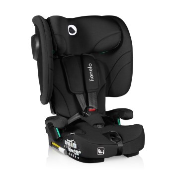 Lionelo - Opvouwbare autostoel NELLY i-Size 76-150 cm Zwart Carbon