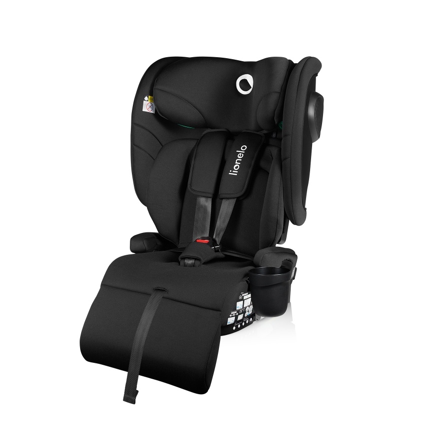 Lionelo - Opvouwbare autostoel NELLY i-Size 76-150 cm Zwart Carbon