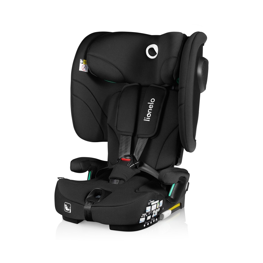 Lionelo - Opvouwbare autostoel NELLY i-Size 76-150 cm Zwart Carbon