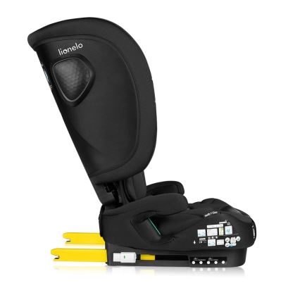 Lionelo - Opvouwbare autostoel NELLY i-Size 76-150 cm Zwart Carbon