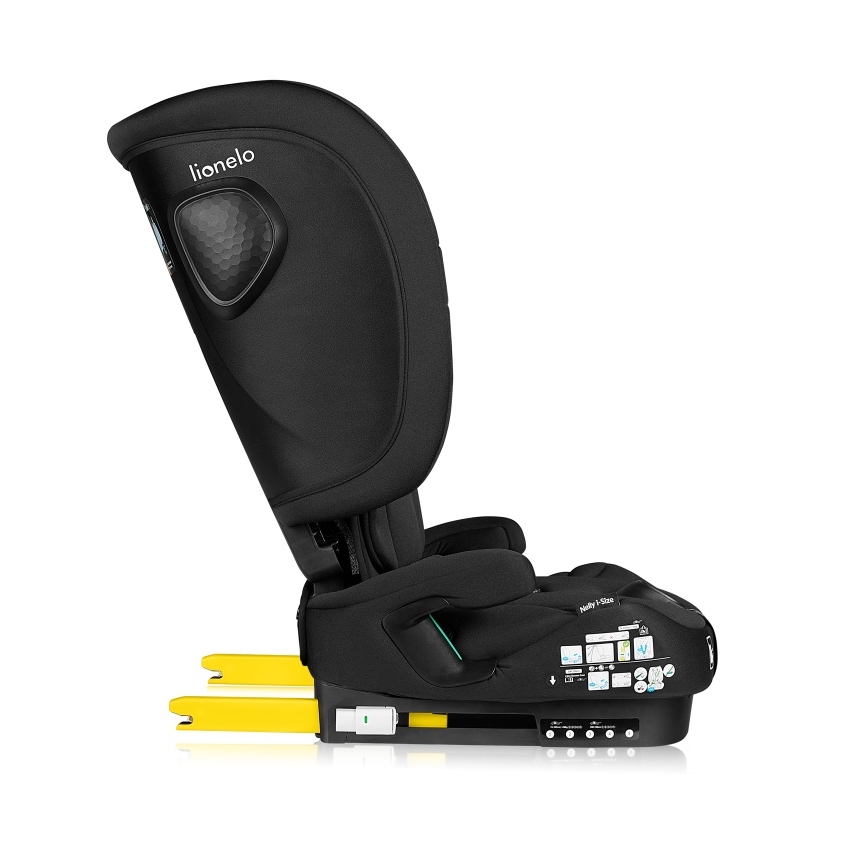 Lionelo - Opvouwbare autostoel NELLY i-Size 76-150 cm Zwart Carbon