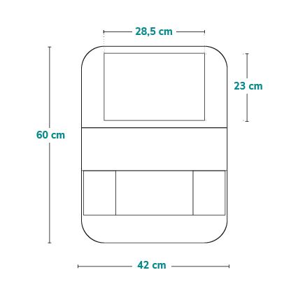 Lionelo - Organizer voor auto SEAT ORGANIZER Zwart