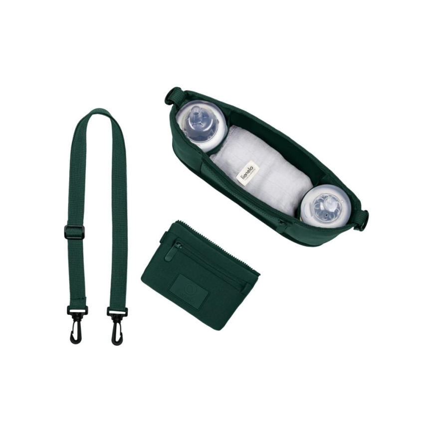 Lionelo - Organizer voor kinderwagen LITTLE CUBE Green Forest