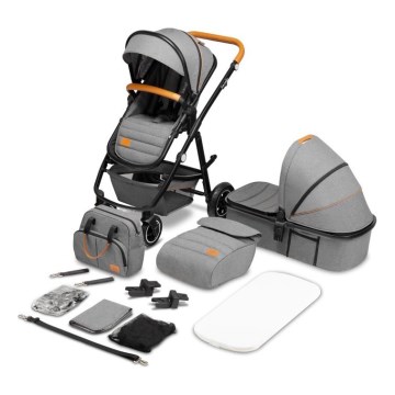 Lionelo - Poussette combinée 2 en 1 AMBER Grey Stone