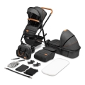 Lionelo - Poussette combinée 2-en-1 AMBER Gris Graphite