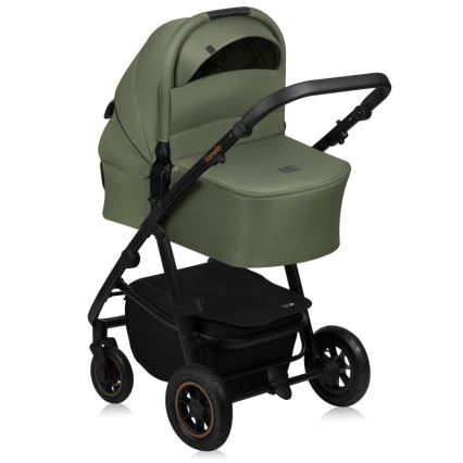 Lionelo - Poussette combinée 2 en 1 AMBER PLUS Green Forest