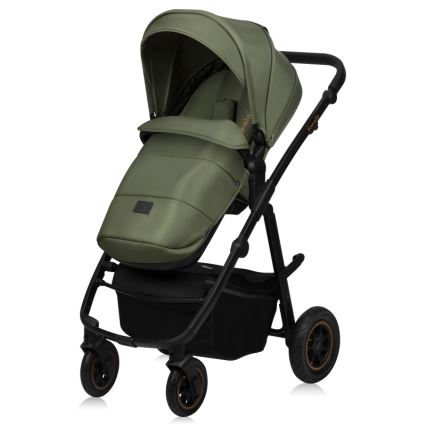 Lionelo - Poussette combinée 2-en-1 AMBER PLUS Vert forêt