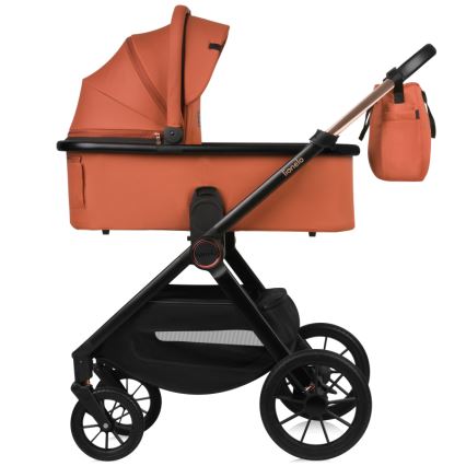 Lionelo - Poussette combinée 2-en-1 LAYLA Marron rouille