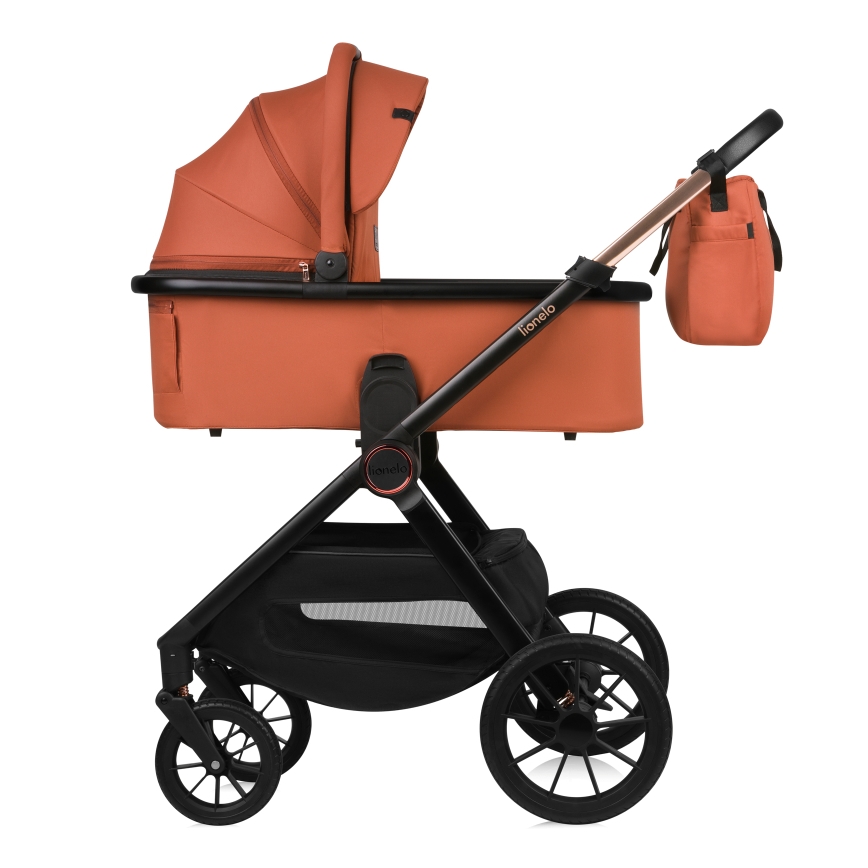 Lionelo - Poussette combinée 2-en-1 LAYLA Marron rouille