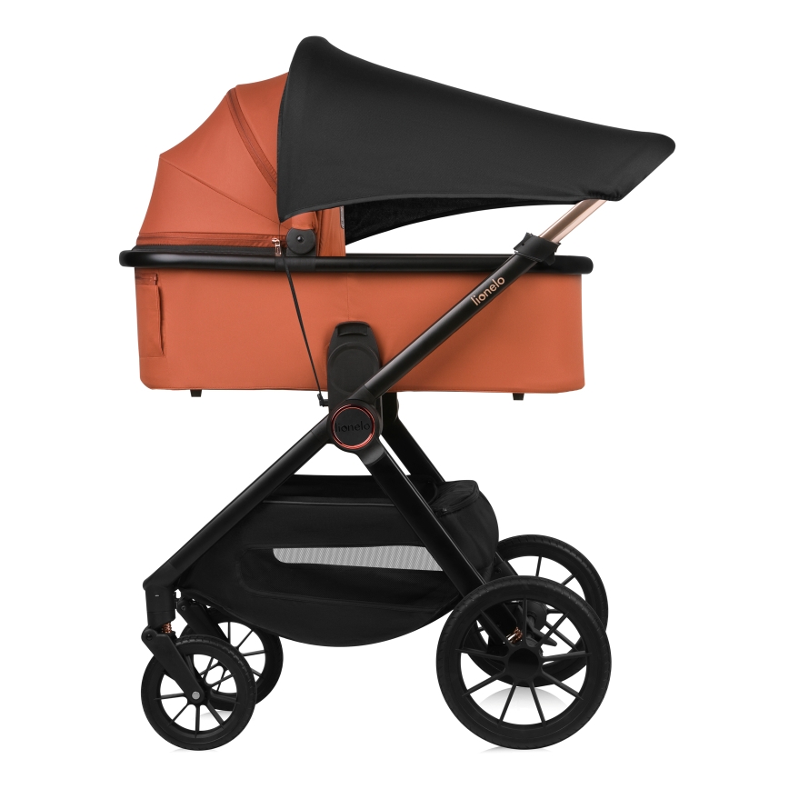Lionelo - Poussette combinée 2-en-1 LAYLA Marron rouille