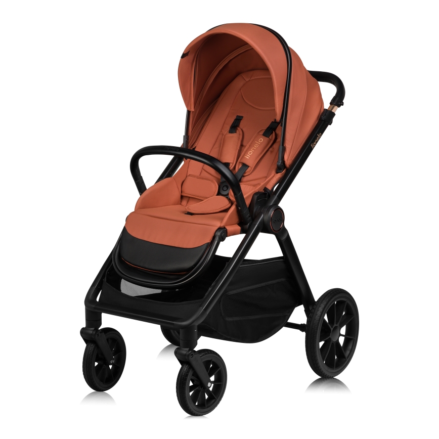 Lionelo - Poussette combinée 2-en-1 LAYLA Marron rouille