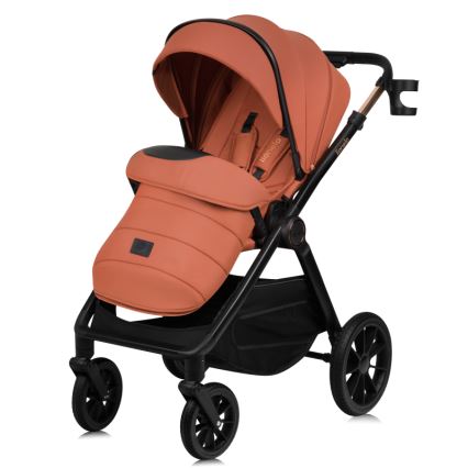 Lionelo - Poussette combinée 2-en-1 LAYLA Marron rouille