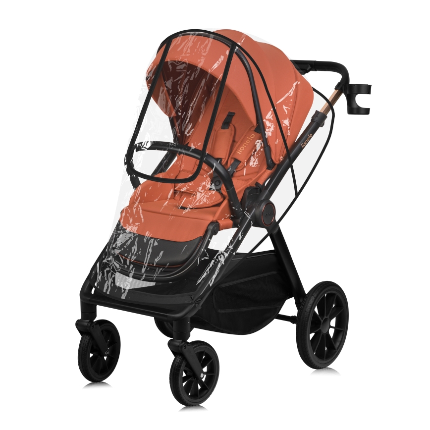 Lionelo - Poussette combinée 2-en-1 LAYLA Marron rouille