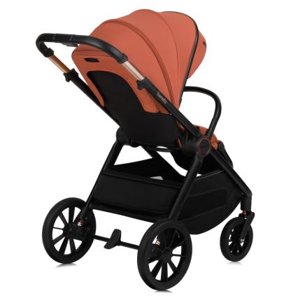 Lionelo - Poussette combinée 2-en-1 LAYLA Marron rouille
