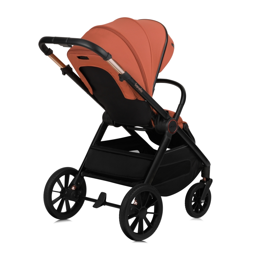 Lionelo - Poussette combinée 2-en-1 LAYLA Marron rouille