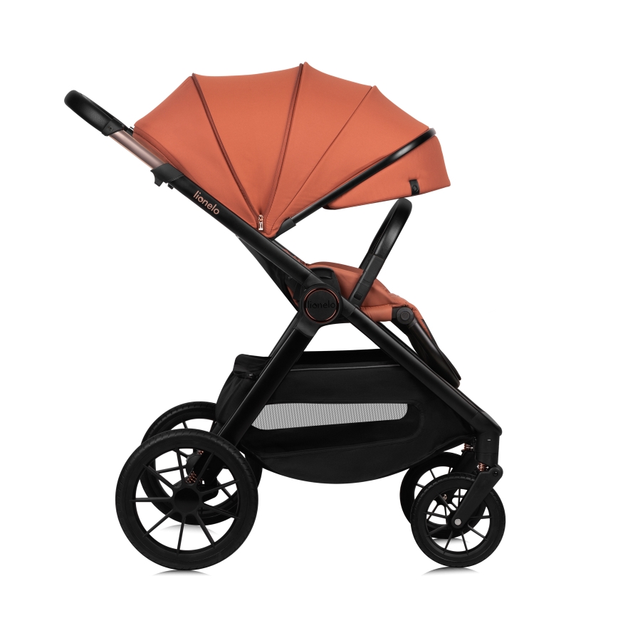 Lionelo - Poussette combinée 2-en-1 LAYLA Marron rouille