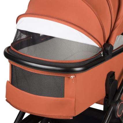 Lionelo - Poussette combinée 2-en-1 LAYLA Marron rouille