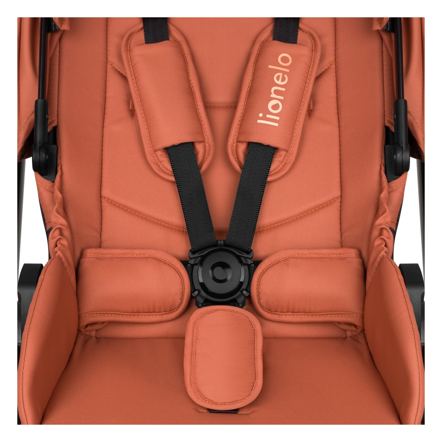 Lionelo - Poussette combinée 2-en-1 LAYLA Marron rouille