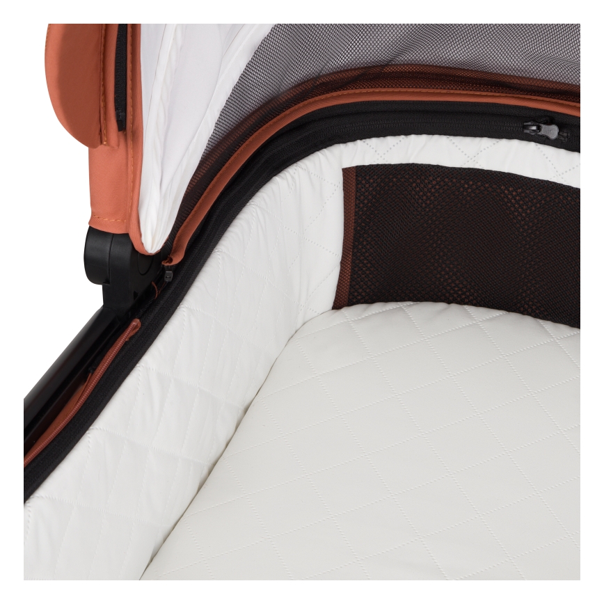 Lionelo - Poussette combinée 2-en-1 LAYLA Marron rouille