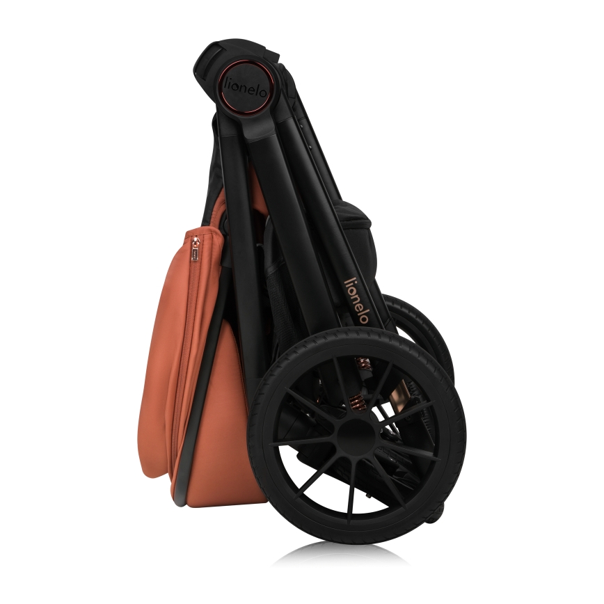 Lionelo - Poussette combinée 2-en-1 LAYLA Marron rouille