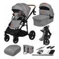 Lionelo - Poussette combinée 2-en-1 MARI TOUR Gris pierre
