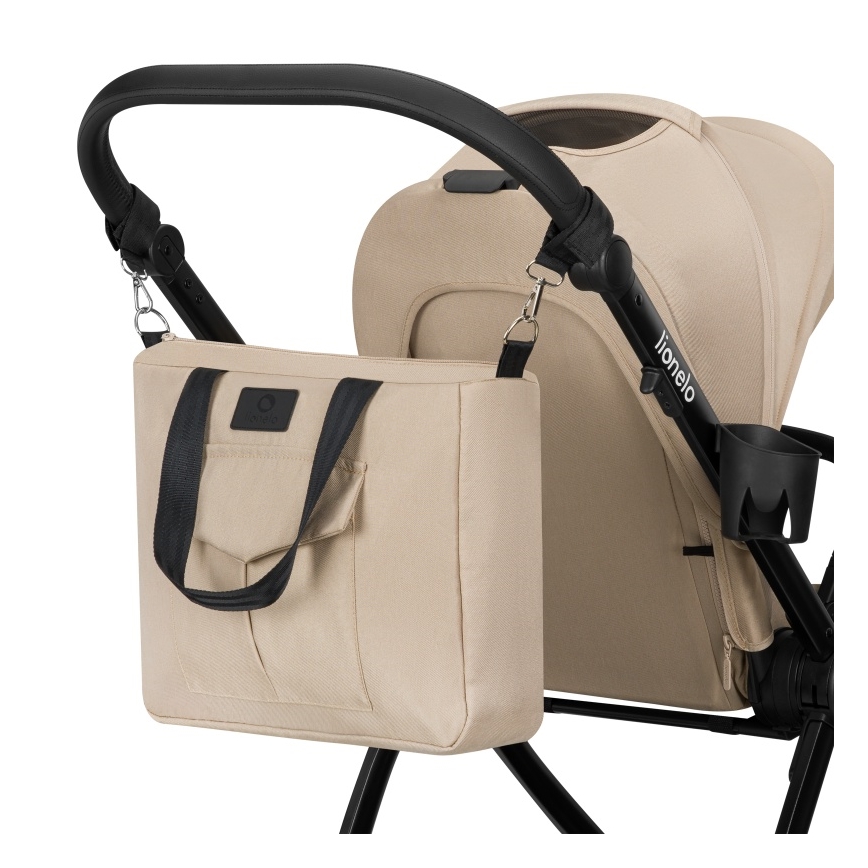 Lionelo - Poussette combinée 2-en-1 MERIL Beige Sable