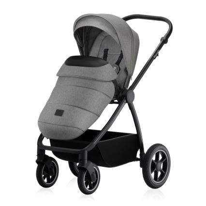 Lionelo - Poussette combinée 2-en-1 MERIL Grey Stone