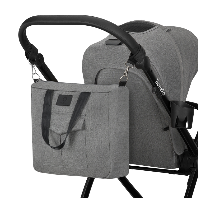 Lionelo - Poussette combinée 2-en-1 MERIL Grey Stone