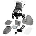 Lionelo - Poussette combinée 2-en-1 MERIL Gris Stone