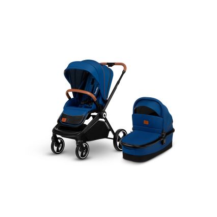 Lionelo - Poussette combinée 2-en-1 MIKA Bleu marine