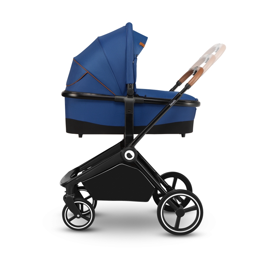 Lionelo - Poussette combinée 2-en-1 MIKA Bleu marine