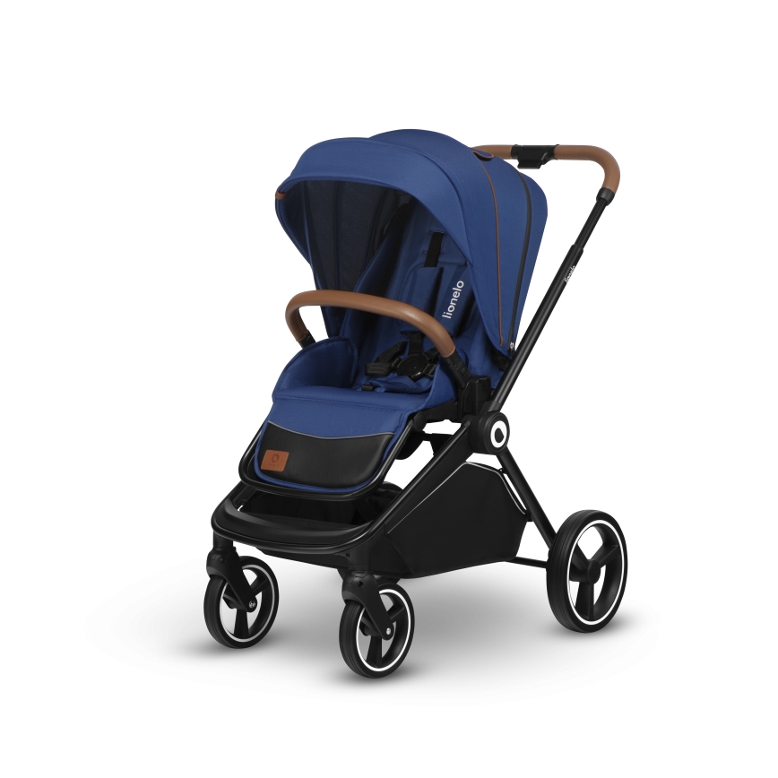 Lionelo - Poussette combinée 2-en-1 MIKA Bleu marine