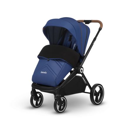 Lionelo - Poussette combinée 2-en-1 MIKA Bleu marine