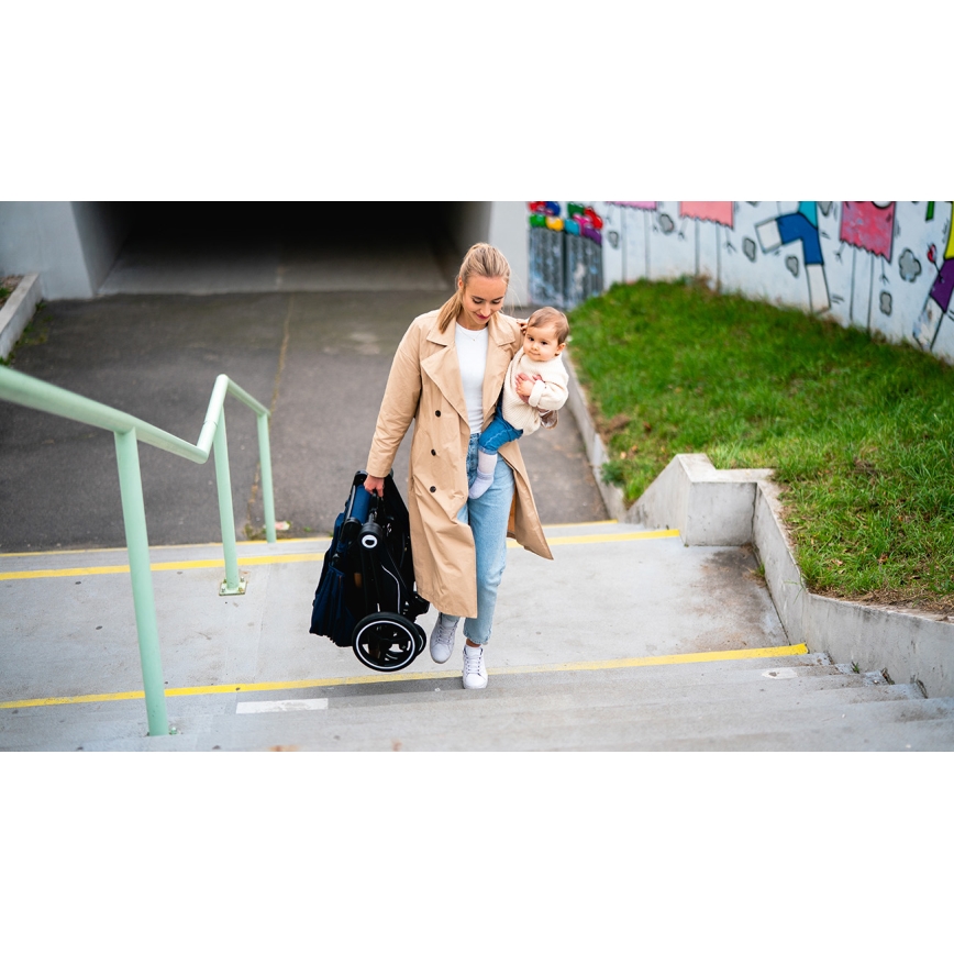 Lionelo - Poussette combinée 2-en-1 MIKA Blue Navy