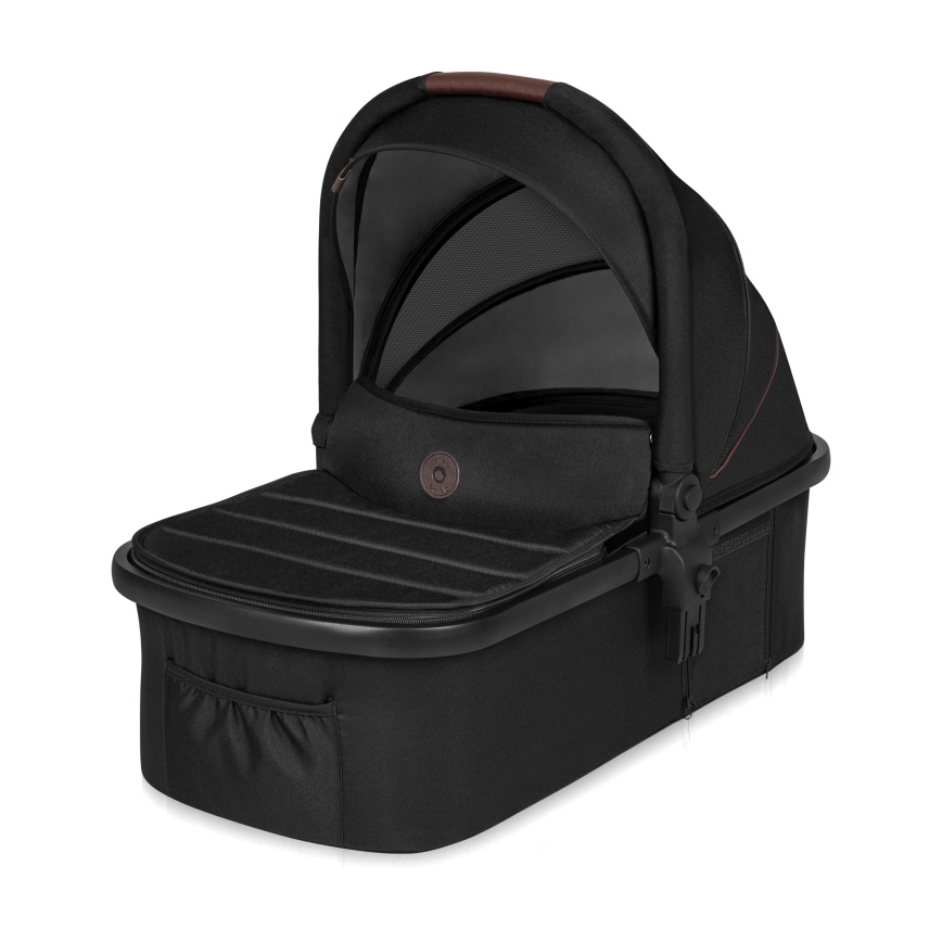 Lionelo - Poussette combinée 3-en-1 AMBER Noir/Argent