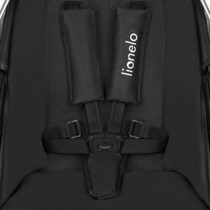 Lionelo - Poussette combinée 3-en-1 AMBER Noir et argent