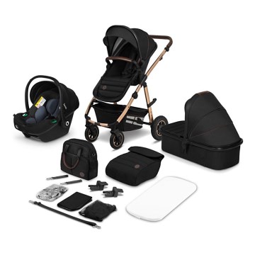 Lionelo - Poussette combinée 3 en 1 AMBER Onyx noir