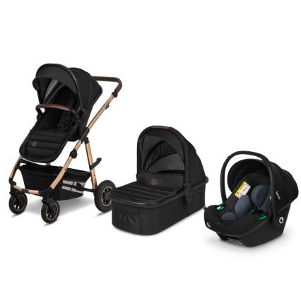 Lionelo - Poussette combinée 3 en 1 AMBER Onyx noir