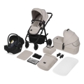 Lionelo - Poussette combinée 3 en 1 AMBER PLUS Beige Sable