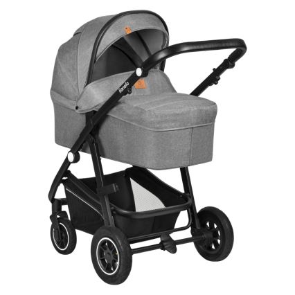 Lionelo - Poussette combinée 3-en-1 BIANKA Gris pierre