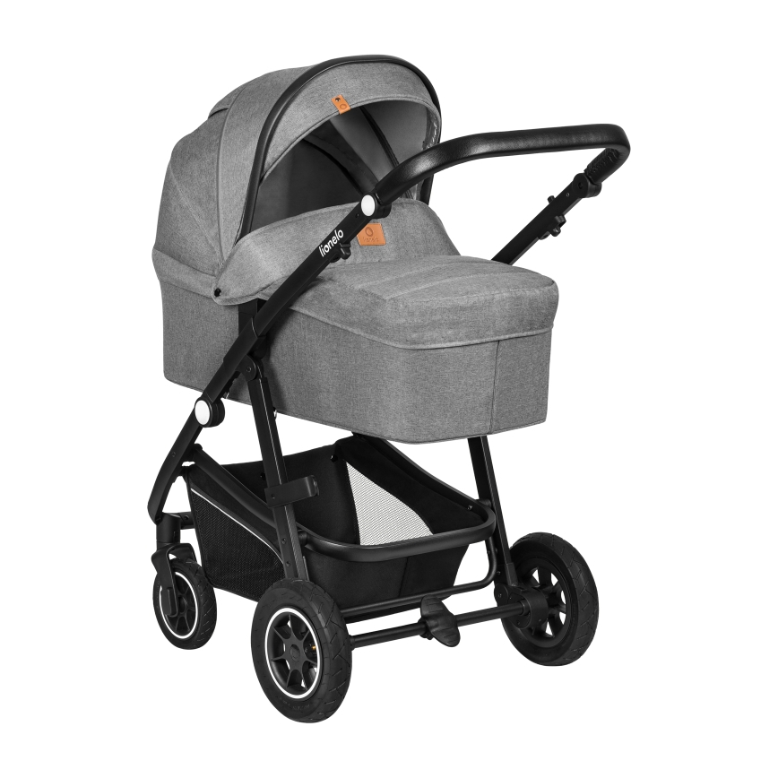 Lionelo - Poussette combinée 3-en-1 BIANKA Gris pierre