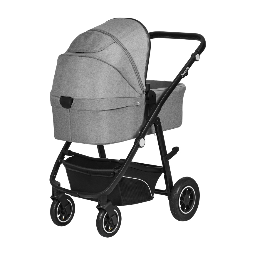 Lionelo - Poussette combinée 3-en-1 BIANKA Gris pierre
