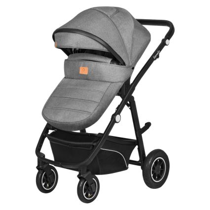 Lionelo - Poussette combinée 3-en-1 BIANKA Gris pierre