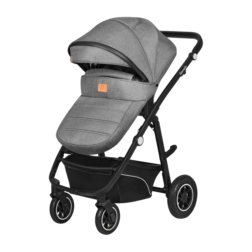 Lionelo - Poussette combinée 3-en-1 BIANKA Gris pierre