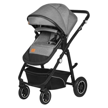 Lionelo - Poussette combinée 3-en-1 BIANKA Gris pierre